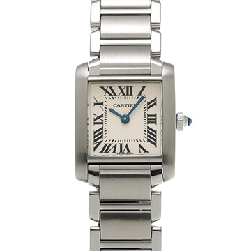 カルティエ タンクフランセーズ SM　 W51008Q3 シルバー レディース 時計 【中古】【wristwatch】