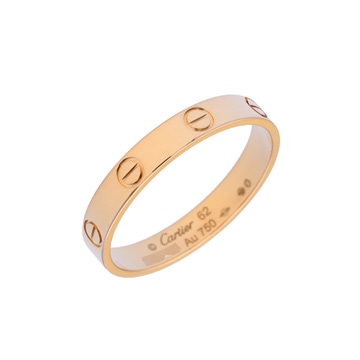 カルティエ ミニラブ リング #62 ゴールド K18イエローゴールド YG レディース ジュエリー 【中古】【jewelry】