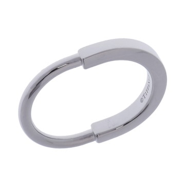 ティファニー ロック リング シルバー K18ホワイトゴールド WG レディース ジュエリー 【中古】【jewelry】