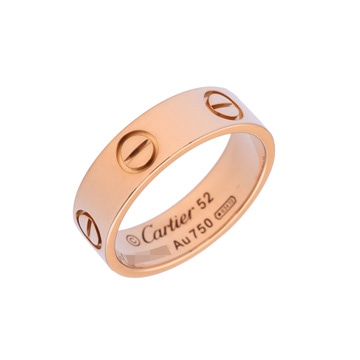 カルティエ ラブ リング #52 ゴールド K18ピンクゴールド PG レディース ジュエリー 【中古】【jewelry】