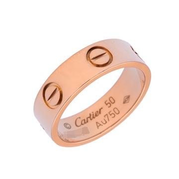 カルティエ ラブ リング #50 ゴールド K18ピンクゴールド PG レディース ジュエリー 【中古】【jewelry】