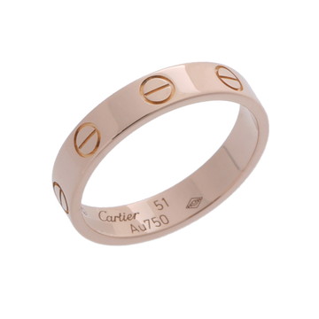 カルティエ ミニラブ リング #51 ゴールド K18ピンクゴールド PG レディース ジュエリー 【中古】【jewelry】