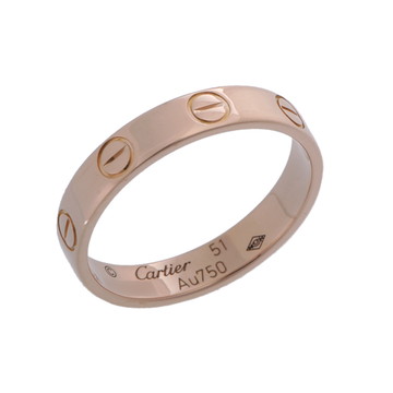 カルティエ ミニラブ リング #51 ゴールド K18ピンクゴールド PG レディース ジュエリー 【中古】【jewelry】