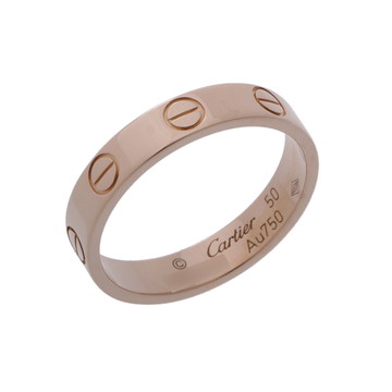 カルティエ ミニラブ リング #50 ゴールド K18ピンクゴールド PG レディース ジュエリー 【中古】【jewelry】