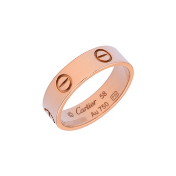 カルティエ ラブ リング #58 ゴールド K18ピンクゴールド PG レディース ジュエリー 【中古】【jewelry】