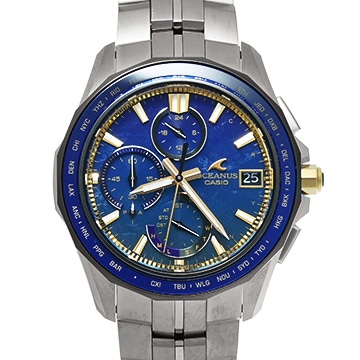 カシオ オシアナス マンタ OCW-S7000SS-2AJR ブルー メンズ 時計 【中古】【wristwatch】