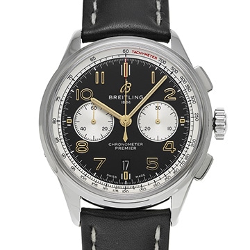 ブライトリング プレミエ B01 クロノグラフ 42 AB0118 ブラック/シルバー メンズ 時計 【中古】【wristwatch】