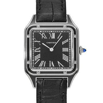 カルティエ サントス デュモン LM WSSA0046 ブラック メンズ 時計 【中古】【wristwatch】