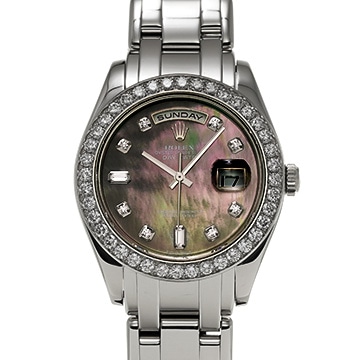 ロレックス デイデイト 39 パールマスター 18946NG シェル/ダイヤモンド メンズ 時計 【中古】【wristwatch】
