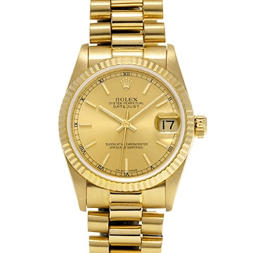 ロレックス デイトジャスト 68278 シャンパン ユニセックス 時計 【中古】【wristwatch】