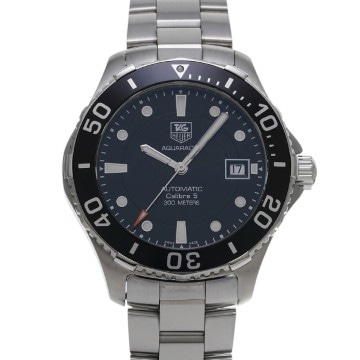 タグ ホイヤー アクアレーサー キャリバー5 WAN2110.BA0822 ブラック メンズ 時計 【中古】【wristwatch】