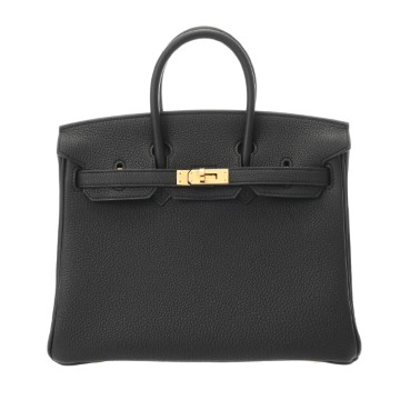 エルメス バーキン 25 ブラック トゴ レディース バッグ 【新品】【bag】