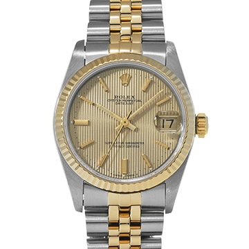 ロレックス デイトジャスト 68273 シャンパンタペストリー ユニセックス 時計 【中古】【wristwatch】