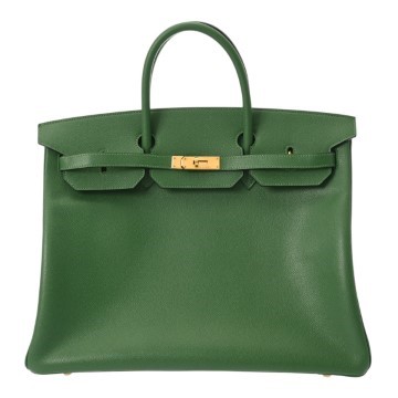 エルメス バーキン 40 グリーン クシュベル ユニセックス バッグ 【中古】【bag】