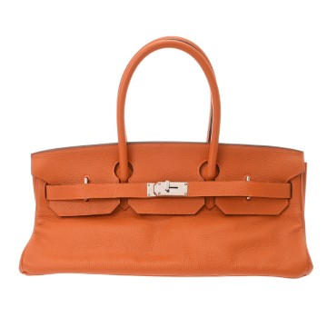 エルメス ショルダーバーキン オレンジ トリヨンクレマンス レディース バッグ 【中古】【bag】