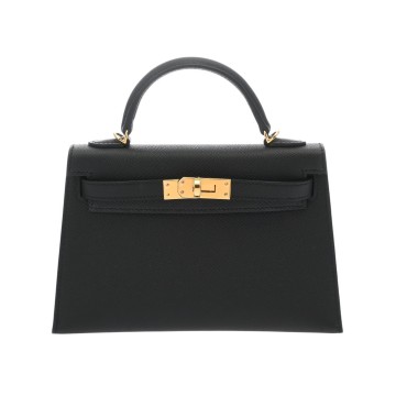 エルメス ミニケリー 2 ブラック ヴォーエプソン レディース バッグ 【新品】【bag】