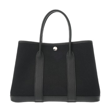 エルメス ガーデンパーティ TPM ブラック トワルミリタリー/ネゴンダ レディース バッグ 【未使用】【bag】