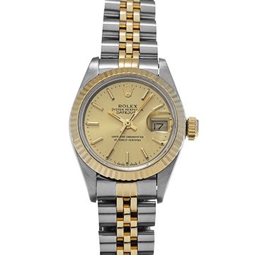 ロレックス デイトジャスト  69173 シャンパン レディース 時計 【中古】【wristwatch】