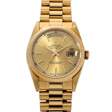 ロレックス デイデイト 18238 シャンパン メンズ 時計 【中古】【wristwatch】