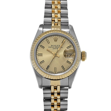 ロレックス デイトジャスト  69173 シャンパン レディース 時計 【中古】【wristwatch】