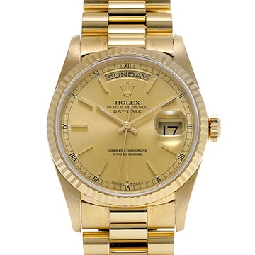 ロレックス デイデイト 18238 シャンパン メンズ 時計 【中古】【wristwatch】
