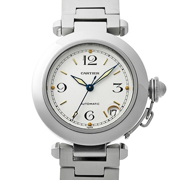 カルティエ パシャC W31015M7 ホワイト ユニセックス 時計 【中古】【wristwatch】