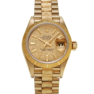 ロレックス デイトジャスト 69278 シャンパンモザイク レディース 時計 【中古】【wristwatch】