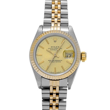 ロレックス デイトジャスト 69173 シャンパン レディース 時計 【中古】【wristwatch】
