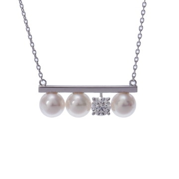 タサキ バランス ソロ ネックレス シルバー P-15910-18KWG K18ホワイトゴールド WG レディース ジュエリー 【中古】【jewelry】