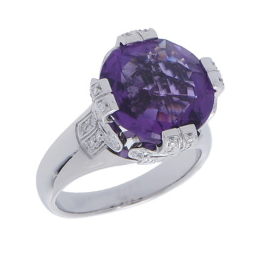 ブルガリ パレンテシ カクテル リング シルバー 345040 K18ホワイトゴールド WG レディース ジュエリー 【中古】【jewelry】