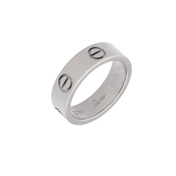 カルティエ ラブリング #54 シルバー K18ホワイトゴールド WG レディース ジュエリー 【中古】【jewelry】