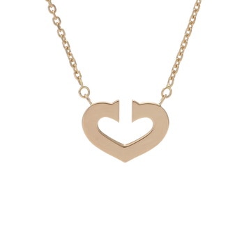 カルティエ Cハート ネックレス ゴールド K18イエローゴールド YG レディース ジュエリー 【中古】【jewelry】