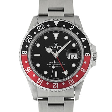 ロレックス GMTマスターII 16710 ブラック メンズ 時計 【中古】【wristwatch】