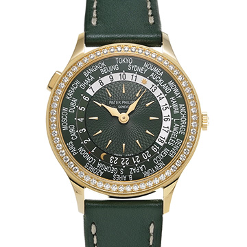 パテック フィリップ コンプリケーション ワールドタイム 7130R-014 オリーブグリーン レディース 時計 【中古】【wristwatch】