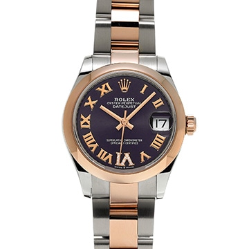 ロレックス デイトジャスト 31 278241 オーベルジーヌ/ダイヤモンド ユニセックス 時計 【中古】【wristwatch】
