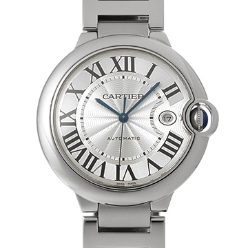 カルティエ バロンブルー  W69012Z4 シルバー メンズ 時計 【中古】【wristwatch】