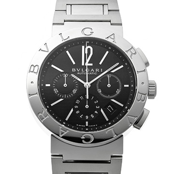 ブルガリ ブルガリブルガリ クロノグラフ BB42SSCH ブラック メンズ 時計 【中古】【wristwatch】