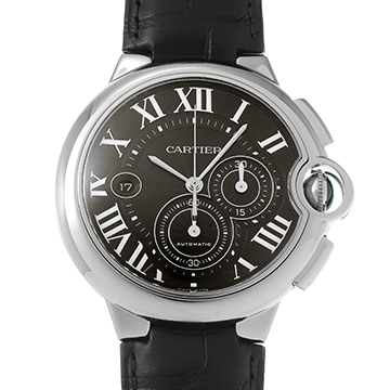 カルティエ バロンブルー ドゥ カルティエ クロノグラフ W6920052 ブラック メンズ 時計 【中古】【wristwatch】