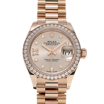 ロレックス レディ デイトジャスト 28 279135RBR サンダスト/ダイヤモンド レディース 時計 【中古】【wristwatch】