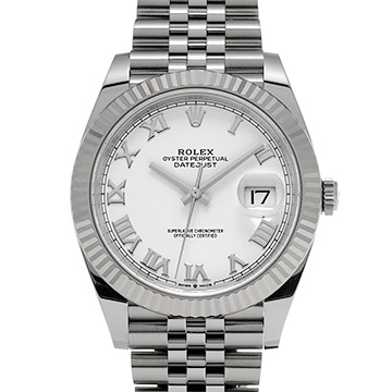 ロレックス デイトジャスト 41 126334 ホワイト メンズ 時計 【中古】【wristwatch】