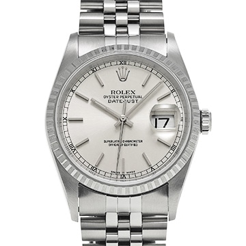 ロレックス デイトジャスト 16220 シルバー メンズ 時計 【中古】【wristwatch】