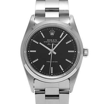 ロレックス エアキング 14000 ブラック ユニセックス 時計 【中古】【wristwatch】