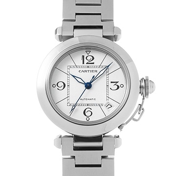 カルティエ パシャC W31074M7 ホワイト ユニセックス 時計 【中古】【wristwatch】