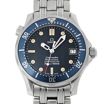 オメガ シーマスター 300 デイト 2551.80 ブルー メンズ 時計 【中古】【wristwatch】