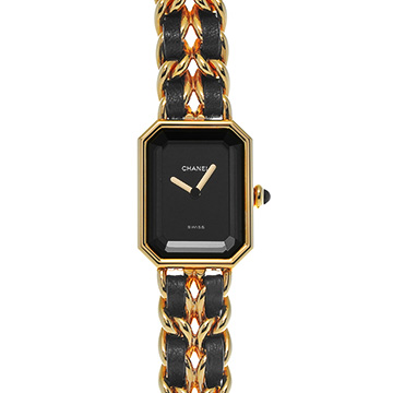 シャネル プルミエール M H0001 ブラック レディース 時計 【中古】【wristwatch】