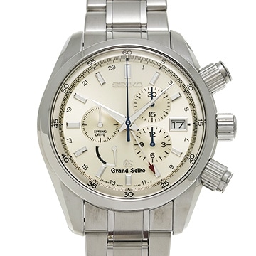グランドセイコー スプリングドライブ クロノグラフ GMT マスターショップ限定 SBGC001 シルバー メンズ 時計 【中古】【wristwatch】