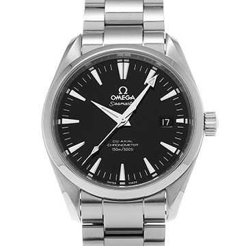 オメガ シーマスター アクアテラ コーアクシャル クロノメーター 2503.50 ブラック メンズ 時計 【中古】【wristwatch】