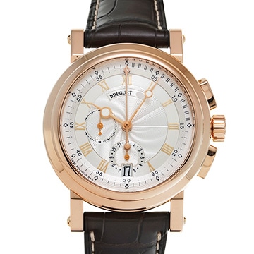 ブレゲ マリーン II クロノグラフ 5827BR/12/5ZU シルバー メンズ 時計 【中古】【wristwatch】