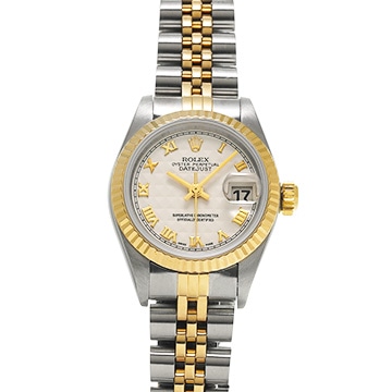 ロレックス デイトジャスト 69173 アイボリーピラミッド レディース 時計 【中古】【wristwatch】