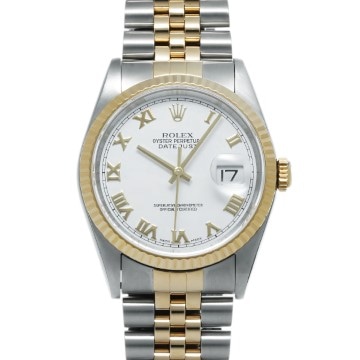 ロレックス デイトジャスト 36 16233 ホワイト メンズ 時計 【中古】【wristwatch】
